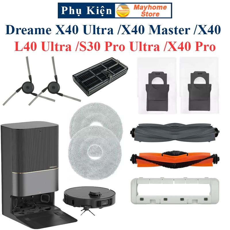 อุปกรณ์เสริมทดแทนสําหรับ Dreame X40 Ultra, X40 Master, L40 Ultra, S30 Pro Ultra, X40 Pro, X40/ แปรงล