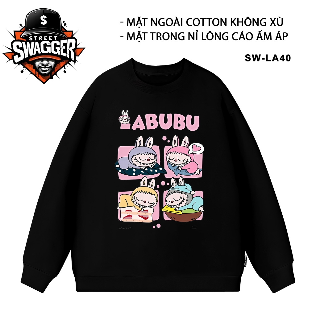 เสื้อสเวตเตอร์ Street Swagger, Labubu SW-LA40
