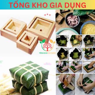Khuôn bánh chưng vuông thông minh, Khuôn gỗ thông tự nhiên an toàn cho sức khỏe