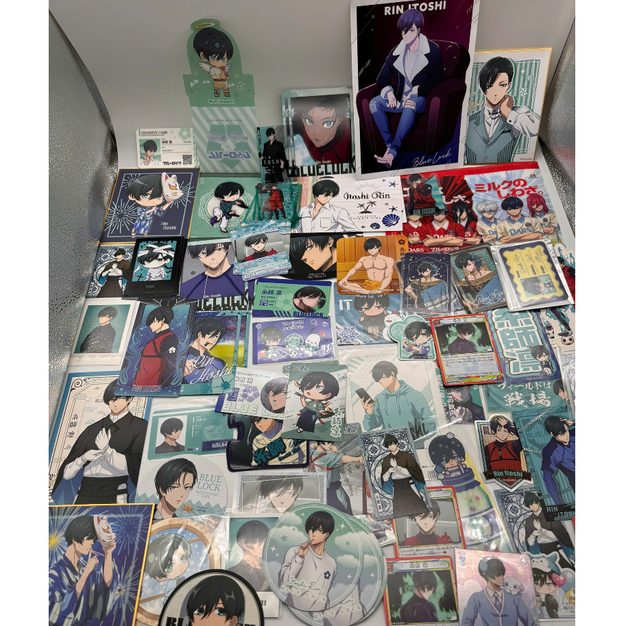 รูปภาพ การ์ดมุมโค้งมน A4, A5 Clearfile ปกพร้อมตัวอักษร RIN ITOSHI, BLUE LOCK, BLLK ของแท้