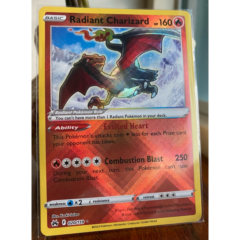 Radiant Charizard 020/159 Pokémon Card English