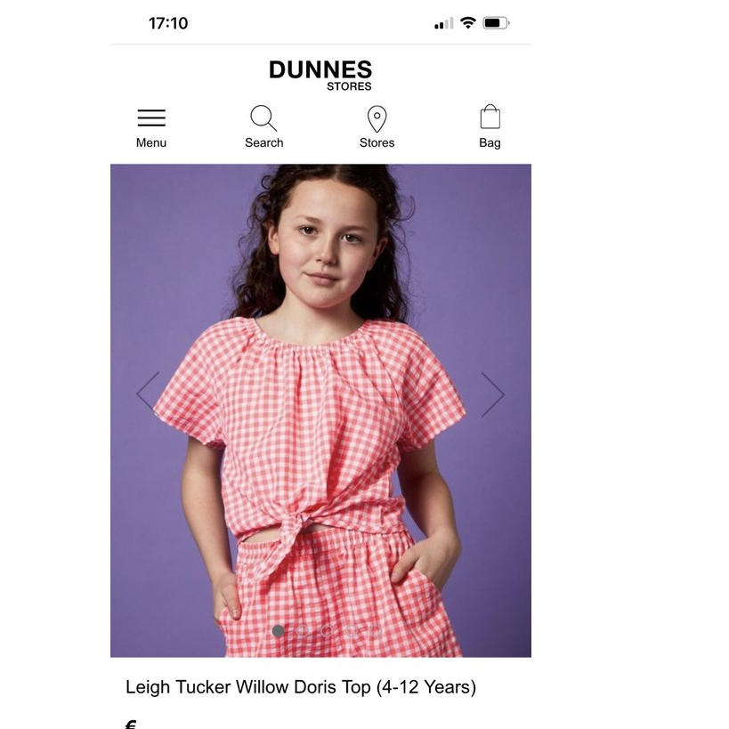 Excellent Leigh Tucker Willow สีชมพูลายสก๊อต Set