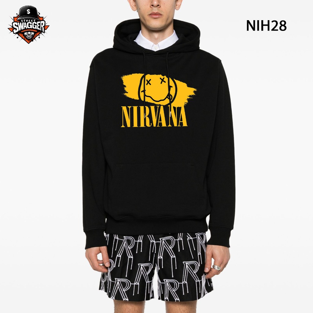 Street Swagger Brand Fox Fur Hoodie, Nirvana Band Sweatshirt, Rock N Roll Hoodie NIH28