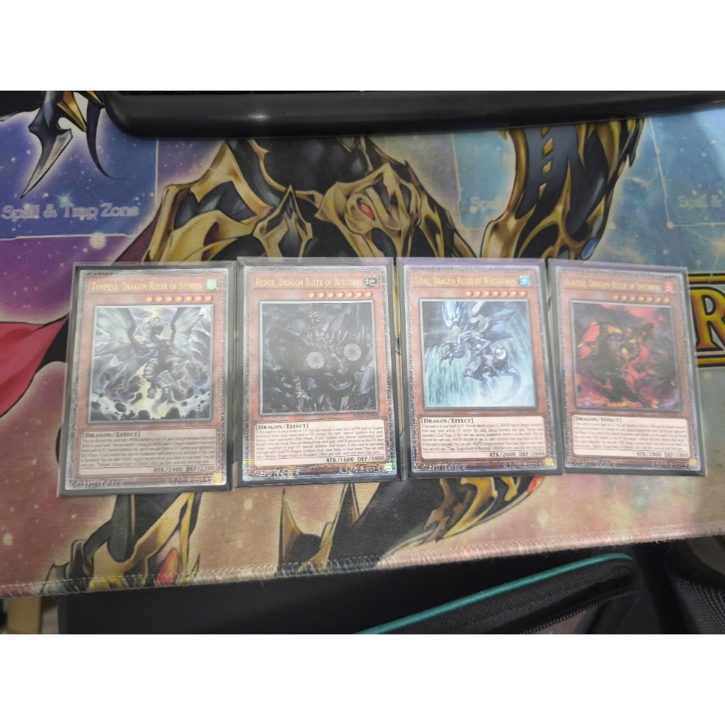 [Yugioh Funny Shop] การ์ด 4 ใบ 1 ชุด ไม้บรรทัดมังกร 25TH RA03 (Blaster, Tidal, Tempest, Redox) Quart