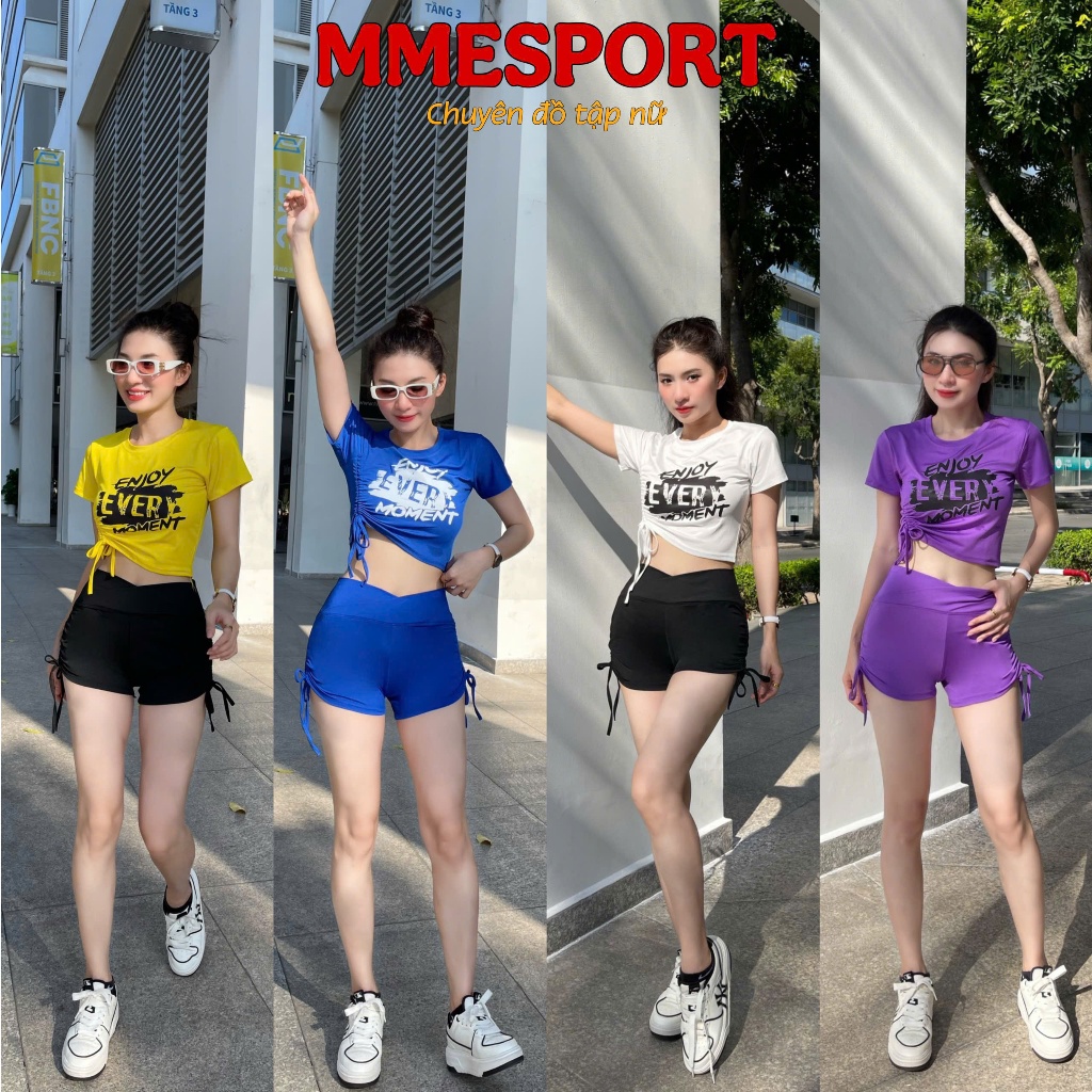 ชุดเต้นและยิมแอโรบิคผู้หญิง ต้นขาเชือก 9 สี และเสื้อจั๊มสปอร์ตแอคทีฟสําหรับผู้หญิง | มาสปอร์ต