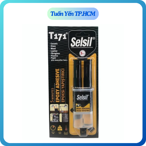 Selsil Epoxy Syringe T171 กาวอเนกประสงค์ - ความจุ 24ml กาวใส