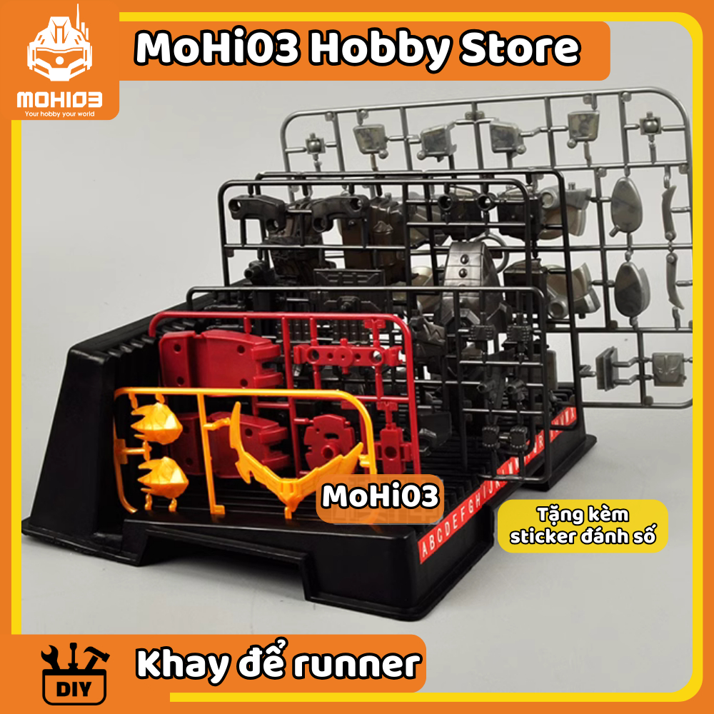 อุปกรณ์เสริมเครื่องมือประกอบกันดั้ม, ถาดเก็บของ, ขาตั้งนักวิ่ง กันดั้มโมเดลชุดประกอบของเล่น - MoHi03