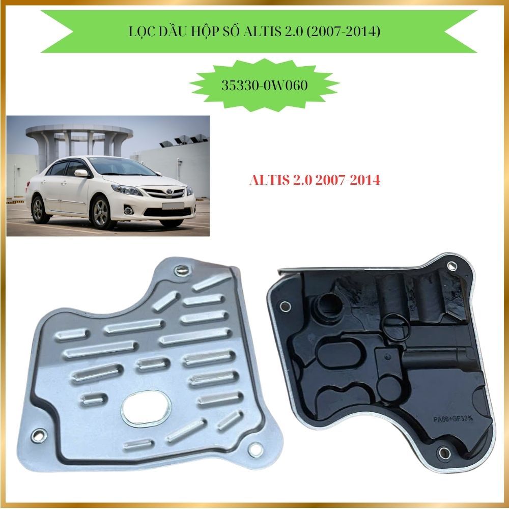 น้ํามันเกียร์สําหรับ Toyota Altis 2.0 2007-2014, Wish. รหัสสินค้า : 35330-0W060, 35330-0W080