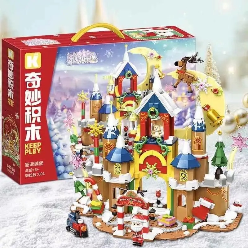 ชุดปริศนา Christmas Castle ของเล่นประกอบ Christmas Castle 34016 - KEEPLAY
