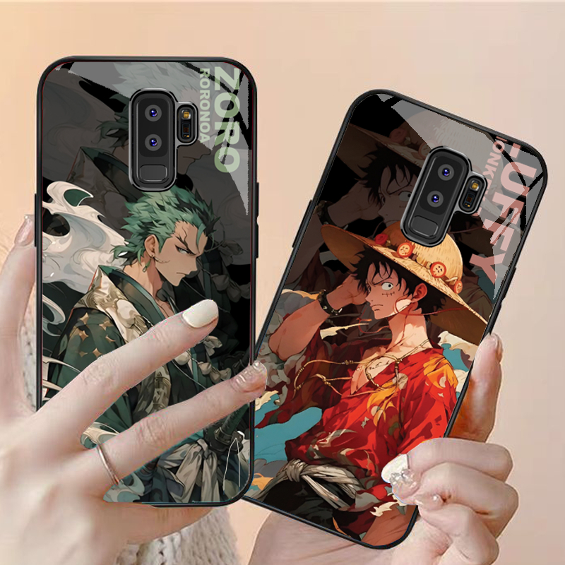 เคสสําหรับ SAMSUNG GALAXY S9, S9 PLUS กระจกนิรภัย ลาย ANIME คุณภาพสูง