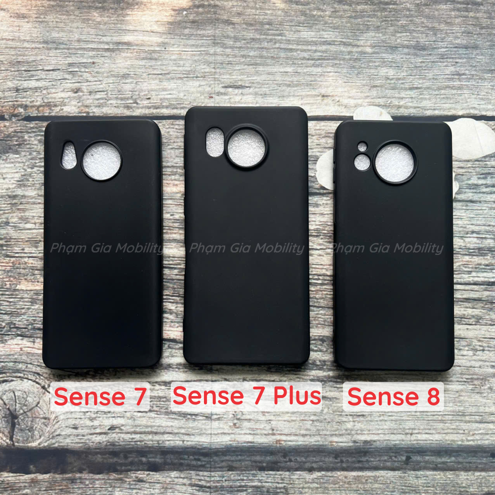 เคส Sharp Sense 7 (Sense7)/ Sense 7 Plus (7+)/ Sense 8 (Sense8) สีดํายืดหยุ่นขอบสีส้ม คุณภาพสูง ทนทา