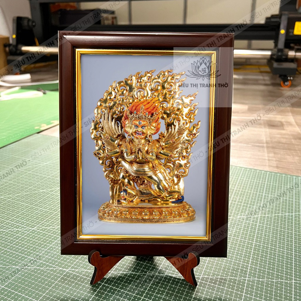 Vajra Kilaya Vajra Vajra (Vajra Kilaya) ภาพวาดตั้งโต๊ะ 19,5x25,5 ซม. รวมกรอบและขาไม้ระบุภาพถ่าย