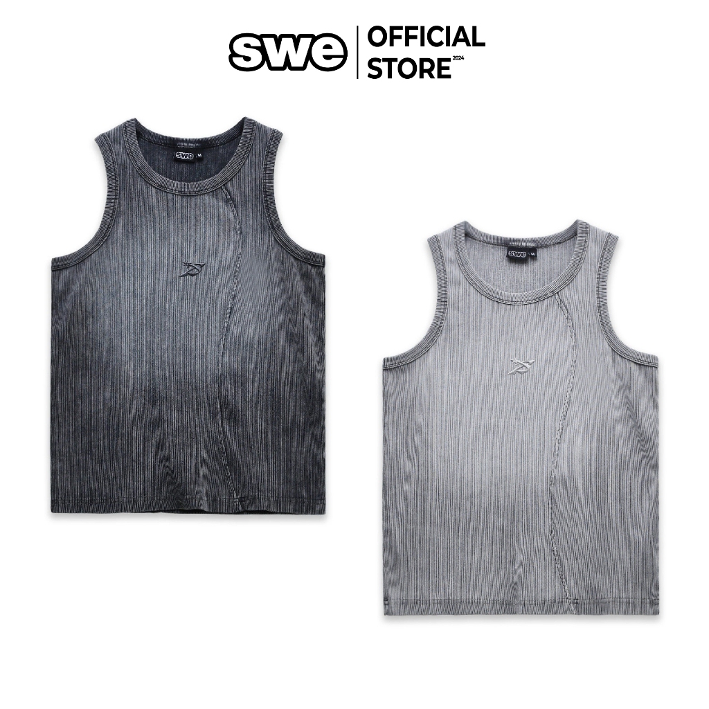 Mens Wash Local Brand SHADOW TANKTOP TANKTOP - สีเทา/เทาอ่อน