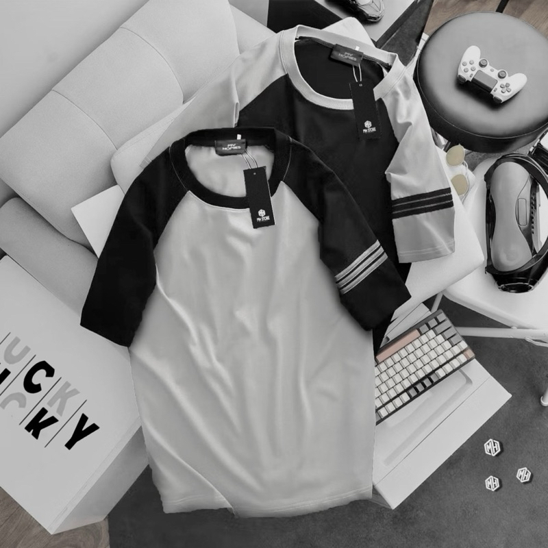 เสื้อยืด Raglan สําหรับผู้ชาย/ผู้หญิง ขนาดใหญ่ 50kg - ผ้าคอตตอนเย็น 120kg - My Homies