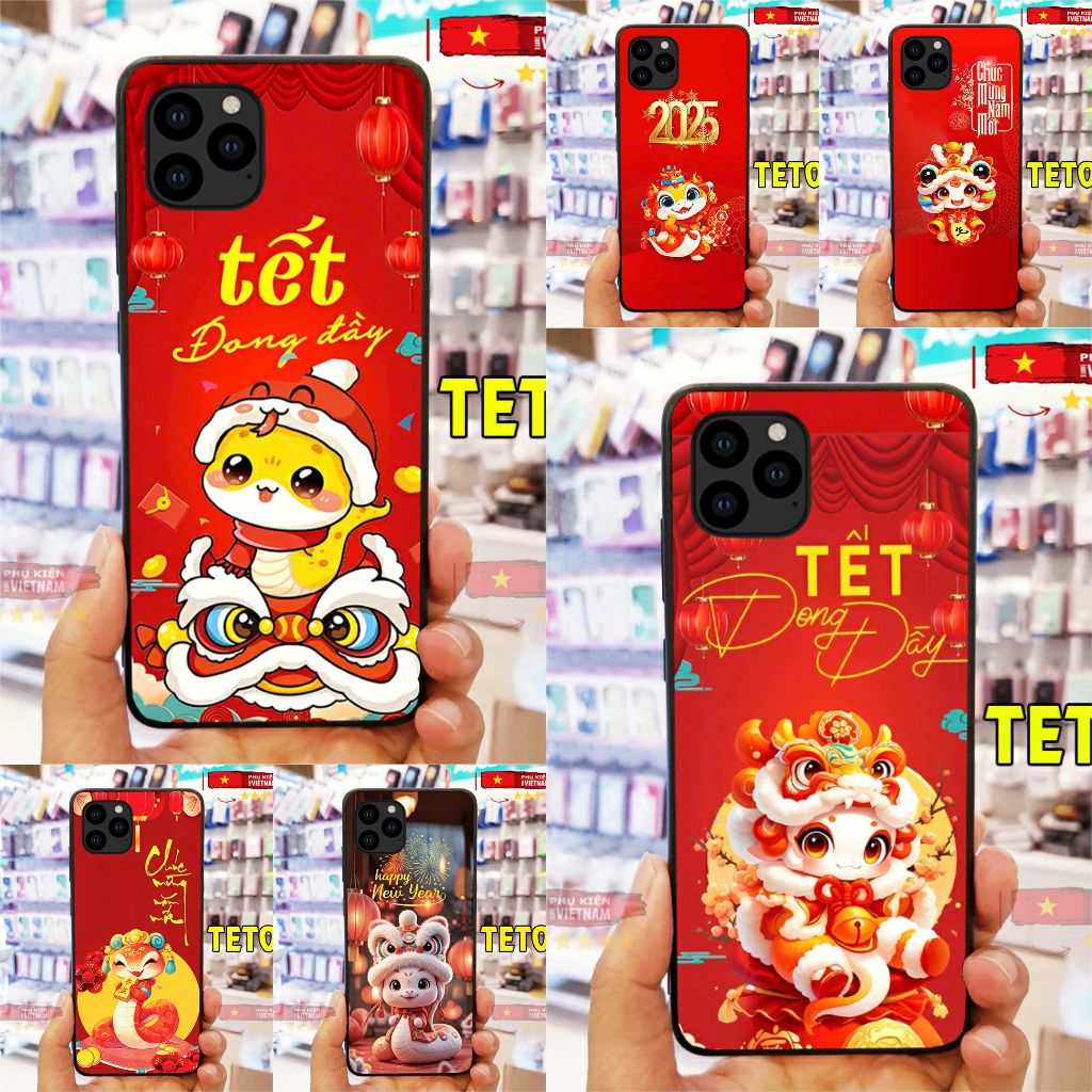 Tet สําหรับ iphone 11/ 12/ 13/ 14/ 15/ 16 PRO/ PLUS/ PROMAX XUAN AT TI 2025