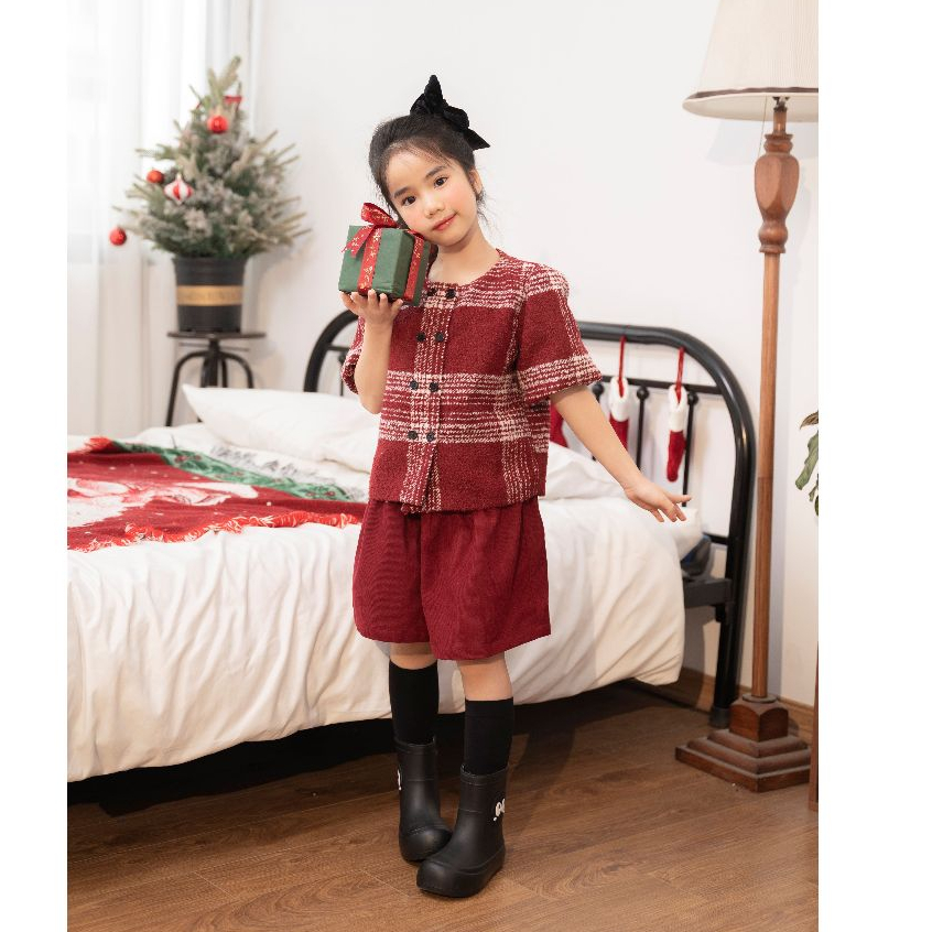 ชุดเด็กทารก Cute LEAH สําหรับเด็กตั้งแต่ 3,4,5,6,7,8,9,10 ปี - Scarlett Set