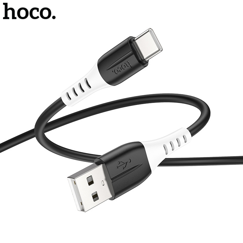Hoco X82 สายชาร์จข้อมูล USB to Type-C pin 1 ม. วัสดุซิลิคอน กระแสสูงสุด 3A