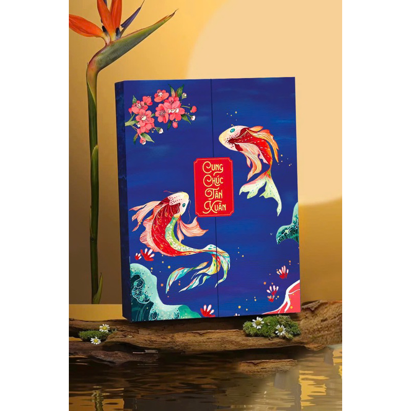 TET GIFT BOX OF NEW SPRING WISHES 2025 - CODE B (กล่องแม่เหล็ก พร้อมกระเป๋า)