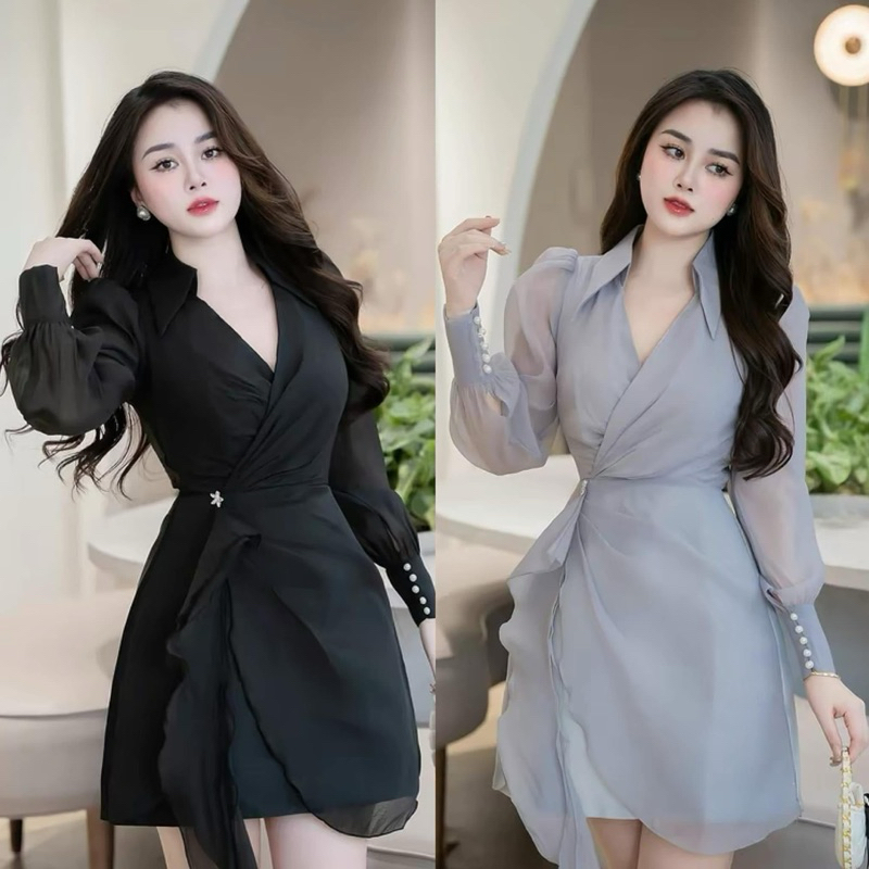 หรูหราขนาดใหญ่ 50-90KG ชุดสตรี, ทรงเข้ารูป, ทรงแฮ็ค, คอนซีลเลอร์ - D165 - U Xinh Store (เสื้อเชิ้ตดอ