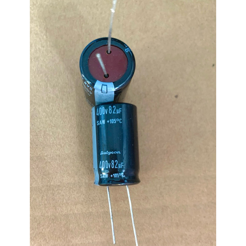 Rubycon คาปาซิเตอร์ 400v82uf ขนาด 18*30