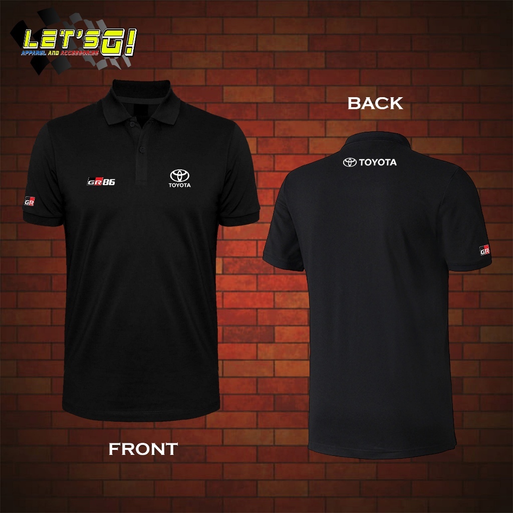 เสื้อยูนิฟอร์ม เสื้อยืดโปโล Toyota GR 86| เสื้อยืด UNISEX PREMIUM COTTON POLO