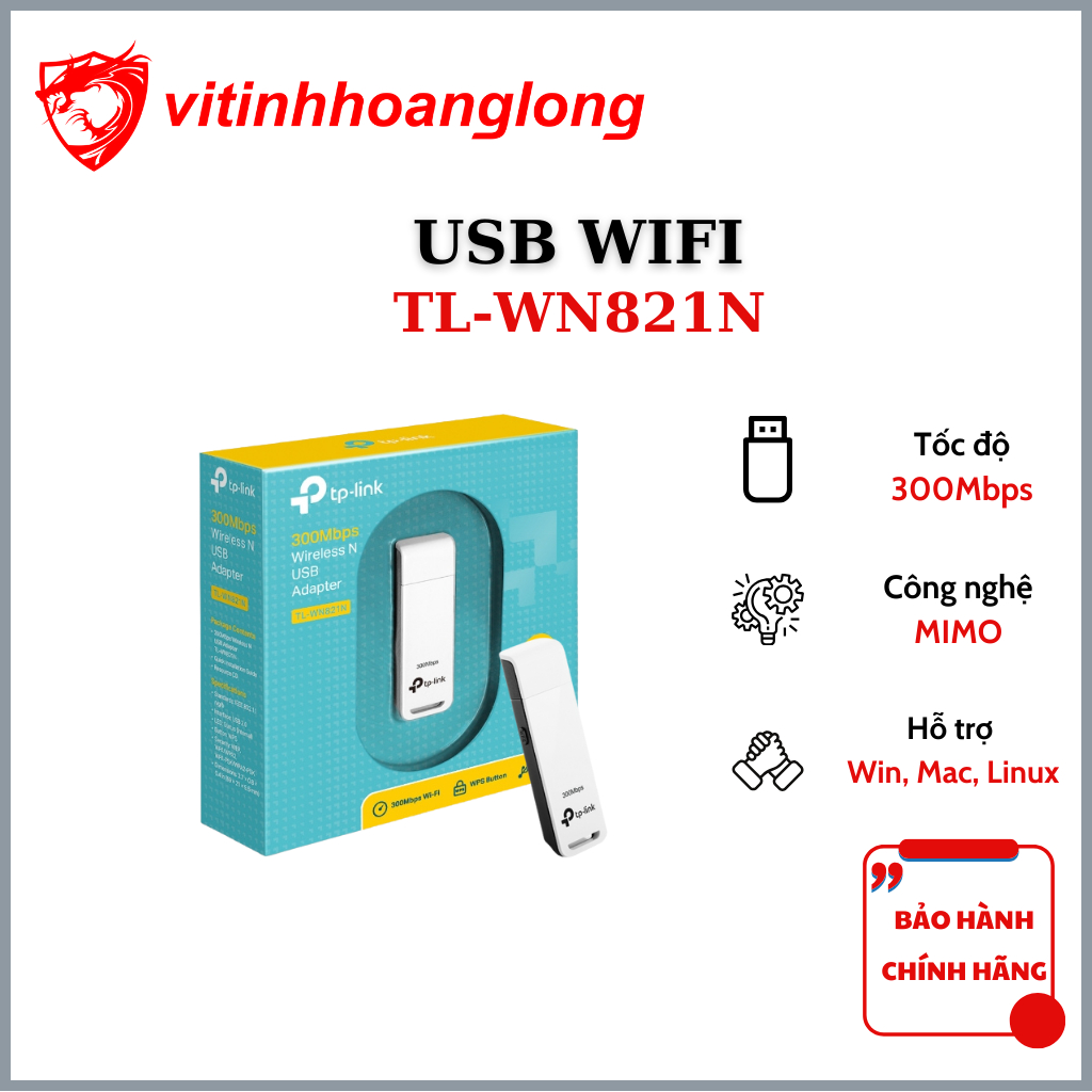 USB Wifi TP-Link TL-WN821N, WN722N, WN725N Standard N 150-300Mbps - สินค้าของแท้