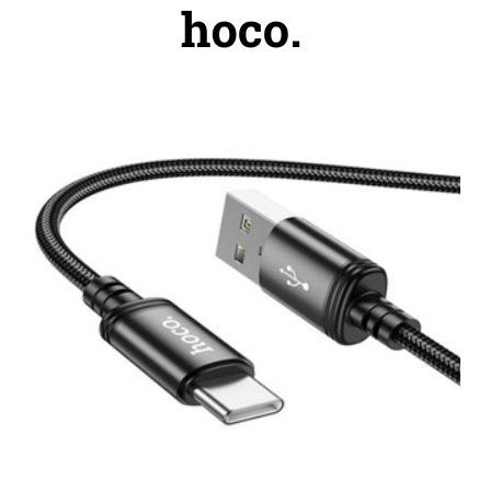 Hoco X89 สายชาร์จเร็ว สายร่มกันพันกัน 1M 3A - สําหรับ Micro, Type C, IP - HOCO Accessories