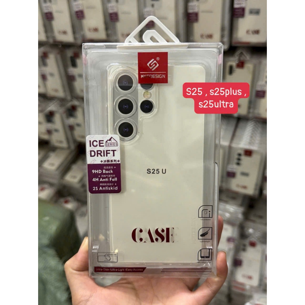 KST Design เคสใสสําหรับ Samsung S25/S25 Plus/S25 Ultra ปกป้องกล้อง