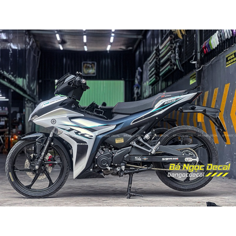 BLACK BLUE RC REMOVABLE STICKER EX155 VVA MOON CLEAR STICKER สําหรับ V1-2