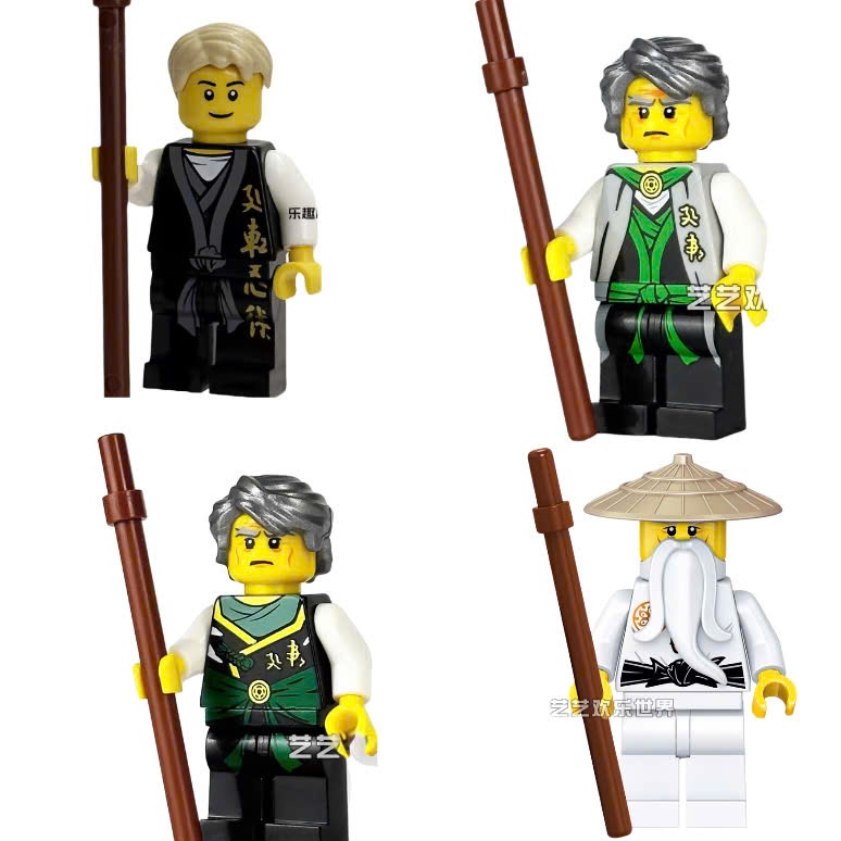 Young Minifigus Ninjago Wu ประกอบของเล่น - Rebooted Evil Wu- Garmad seasson 3- Young Wu - NON