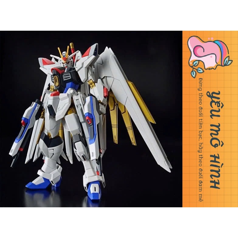 กันดั้ม HG Mighty Strike Freedom มาพร้อมรูปลอกน้ําและฐานแสดง