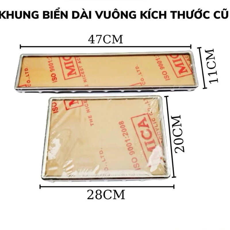 CAR LICENSE PLATE PROTECTION FRAME ACCORDING ขนาด 20x28,11x47