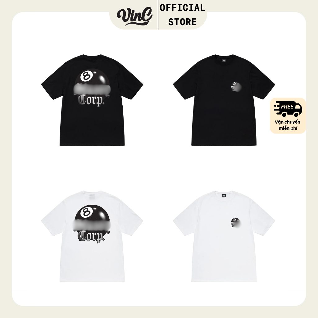 - เสื้อยืด STU 8 BALL CORP UNISEX