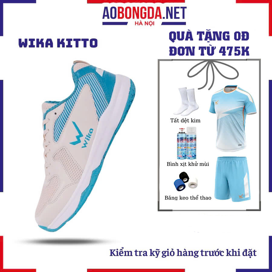 รองเท้าวอลเลย์บอล Wika Kitto ของแท้, รองเท้าแบดมินตัน, รองเท้ากีฬาอเนกประสงค์เหมาะสําหรับ All Courts