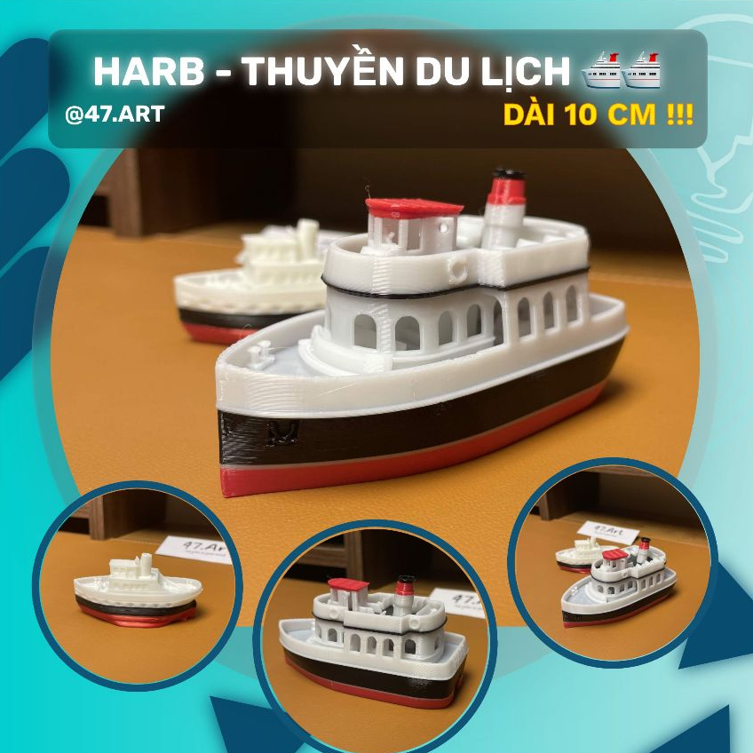 Tourist Cruise Model [GENUINE 47.ART-IN 3D] ทําโครงการ โมเดลพอร์ตทะเล เรือตู้คอนเทนเนอร์