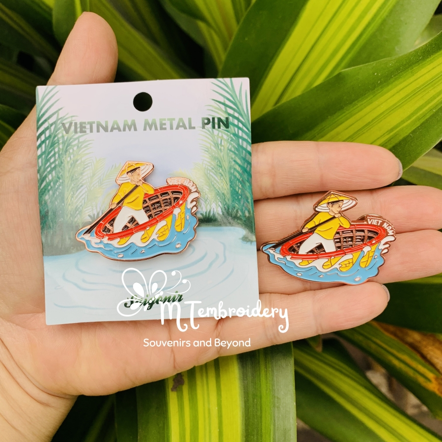 Hoi An Boat Pin Badge - Hoi An Tote Bag Pin