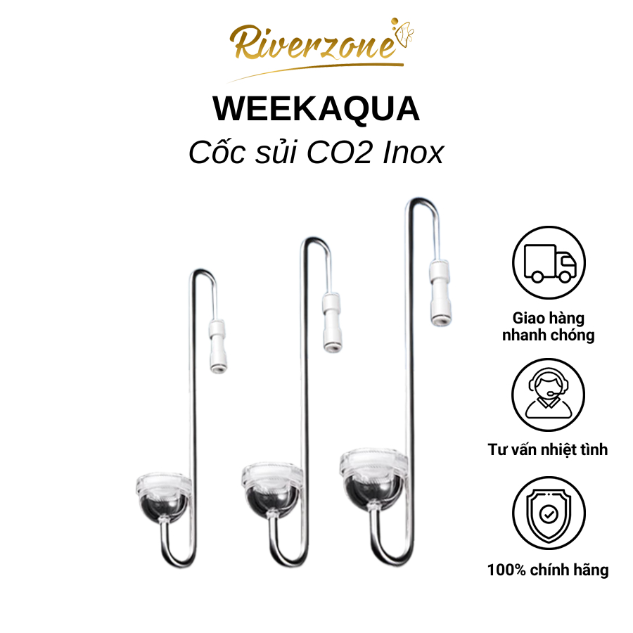 WEEK AQUA CO2 ถ้วยฟู่ โฟมละเอียดพิเศษและการออกแบบกระบอกสแตนเลส