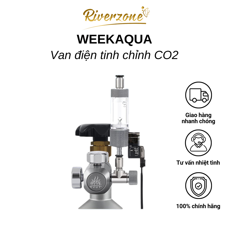 วาล์วไฟฟ้าปรับระดับ Week Aqua CO2 ออกแบบมาเพื่อชีวิตทางน้ําโดยเฉพาะ