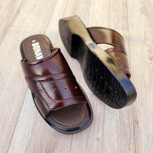 รองเท้าแตะผู้ชาย TOMMY Cowhide 100% PU Sole 3cm High D.tommy Company Products