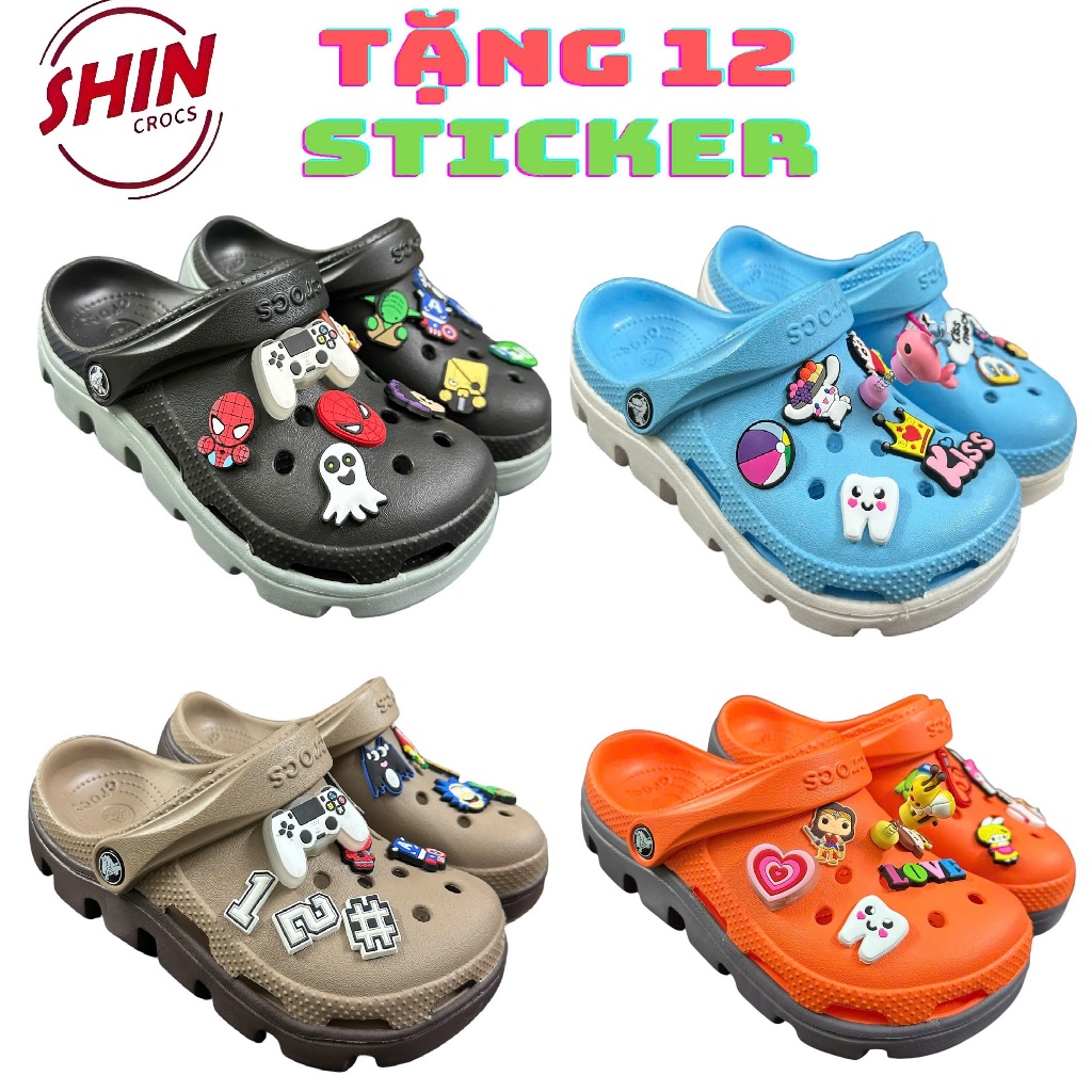 รองเท้าแตะไขว้ไดโนเสาร์ DUET 2 สีแฟชั่น, รองเท้าแตะปิด DUET บุคลิกภาพมีสไตล์ [ DUET ]