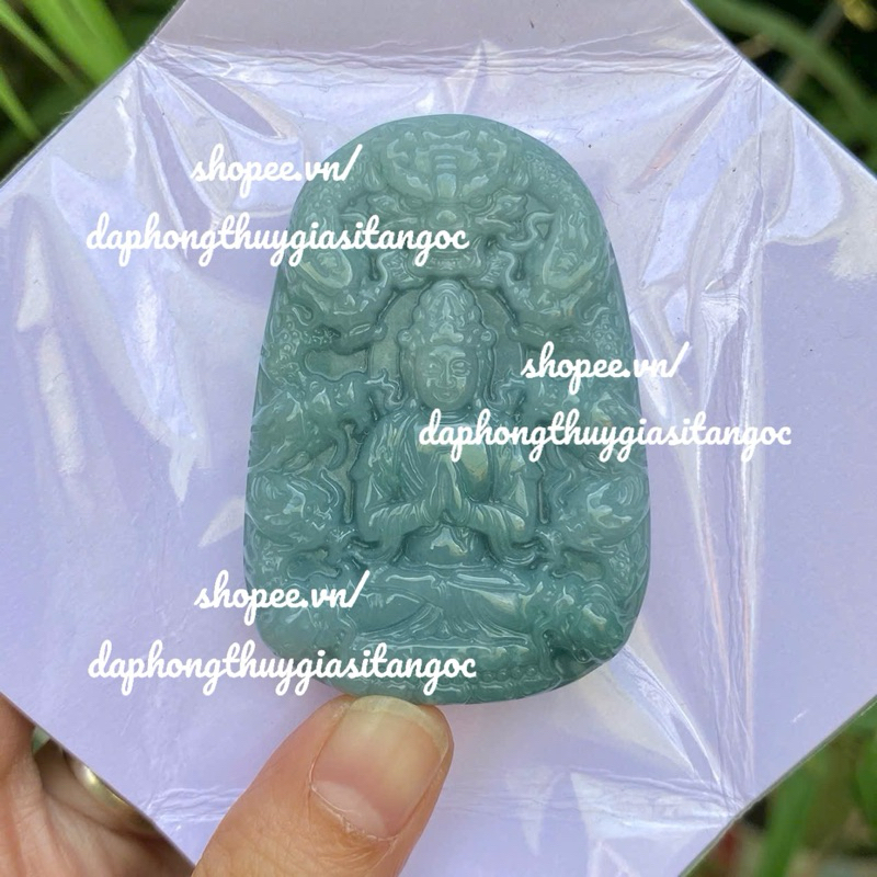 จี้อวโลกิเตศวรฟราแบบเก้ามังกร แบบ A ขนาด 5.5x3.8ซม