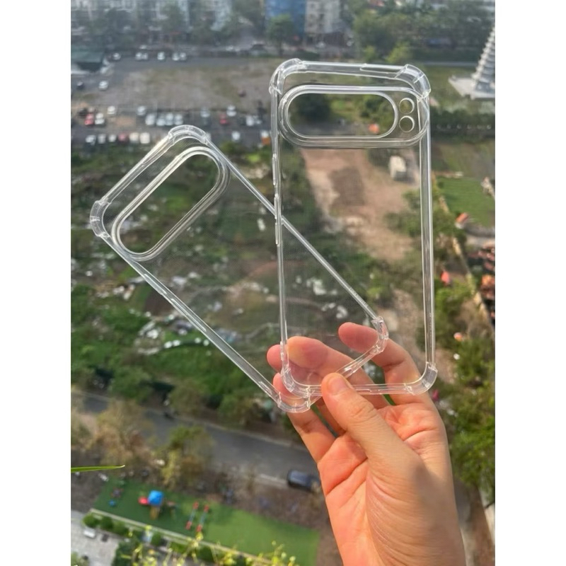 เคสกันกระแทกสําหรับ Google Pixel 9, Pixel 9 Pro, Pixel 9 Pro XL การป้องกันกล้องแบบยืดหยุ่นโปร่งใส