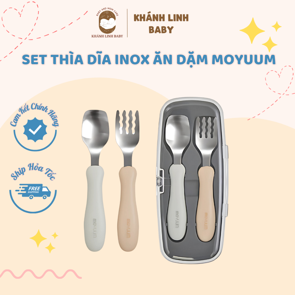 ชุดช้อนและส้อมสแตนเลส Moyuum