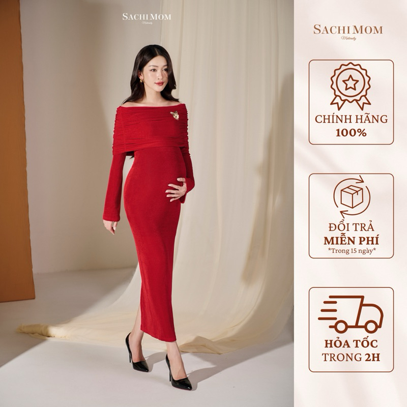 SACHIMOM Gown DRESS - DOJA DRESS Embellished Off Shoulder Gown