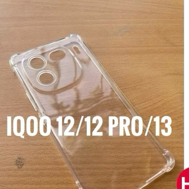 เคสกันกระแทกสําหรับ Vivo iQ00 12, iQ00 12 Pro, iQ00 13 การป้องกันกล้องแบบยืดหยุ่นโปร่งใส