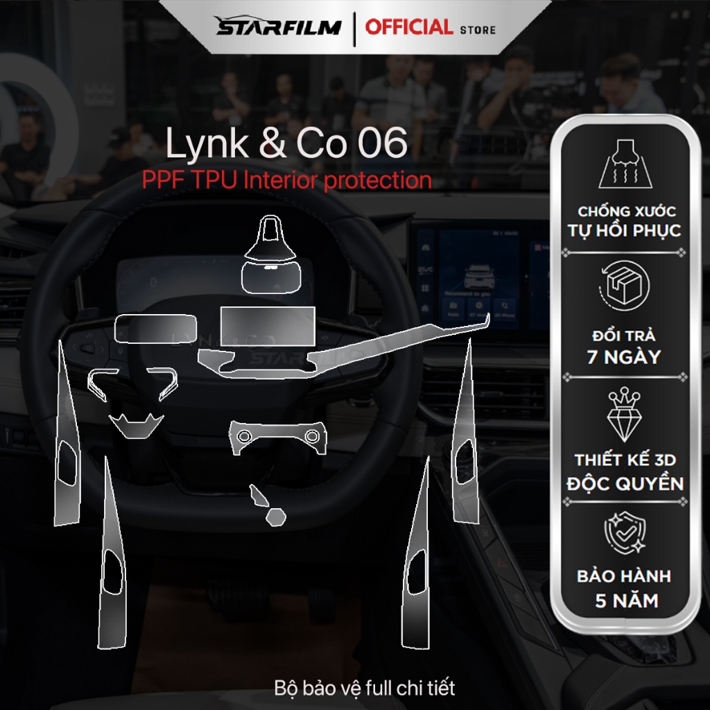 LYNK & Co 06 PPF TPU STARFILM ที่รักษาตัวเอง