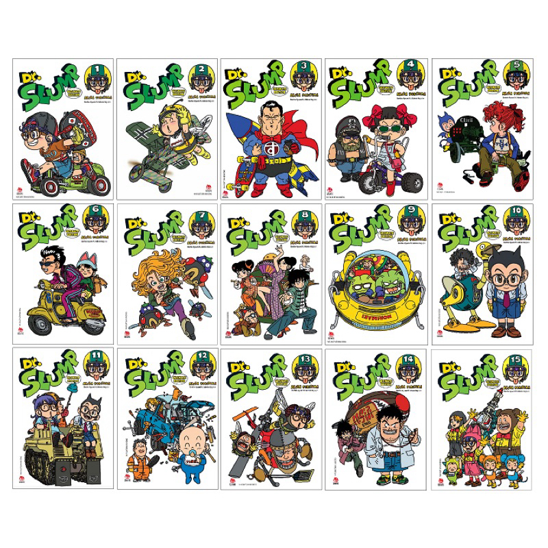 การ์ตูน | DR SLUMP - ครบชุด 15 เล่ม - 2024 Reprint - Deluxe Edition - Drslump Dr.Slump
