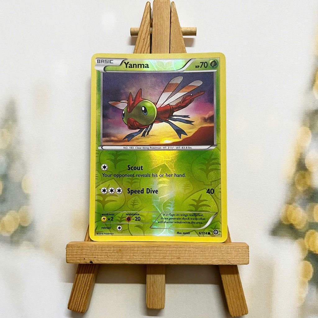 Pokemon Yanma 6/114 Picture Card - Odd Card XY Steam Siege Common Reverse Holo English
