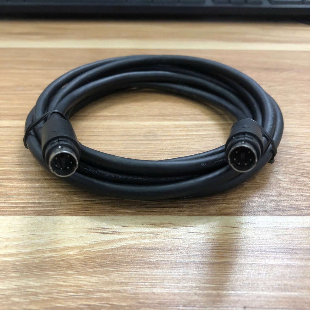 Mini Din MD6 Pin ชาย MD6 Pin ชายสายยาว 5M สําหรับ Logitech PTZ Pro 2 HD กล้องวิดีโอ