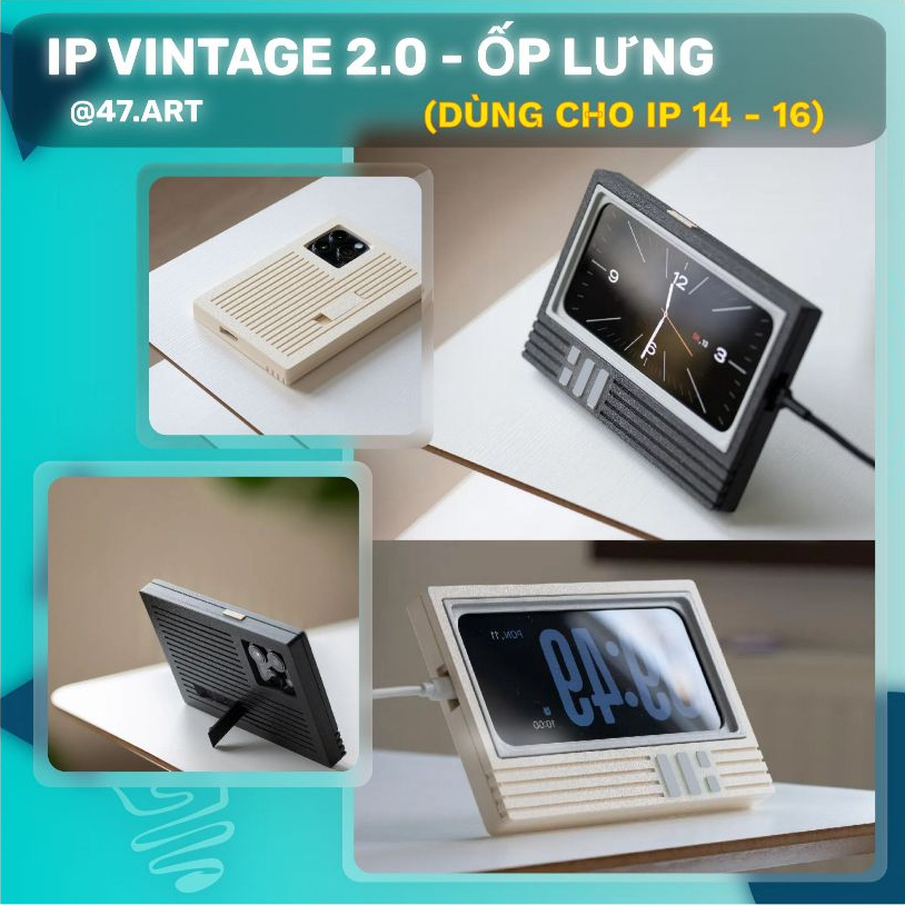 เคส Classic 2.0 IP 13 - 15 -16 [GENUINE 47.ART - 3D PRINTED] วินเทจ คิดถึง ไม่ซ้ําใคร